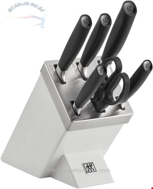 ست چاقو آشپزخانه ۷ پارچه زولینگ آلمان ZWILLING All Star Messerblockset mit KiS Technologie 7-teilig weiß