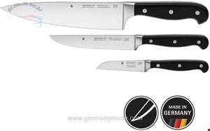 ست چاقو آشپزخانه 3 پارچه وی ام اف آلمان WMF Spitzenklasse Plus Messerset, 3-teilig, 3 Messer