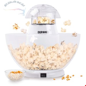پاپ کورن ساز دورونیک Duronic Popcornmaschine, POP50 WE Popcornmaschine, Heißluft ohne Fett / Öl, 1200 Watt