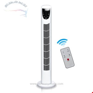 پنکه برقی ایستاده جیوبیاز Jiubiaz Tischturmventilator Säulenventilator mit Fernbedienung Towerventilator/Weiß 