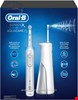 ست دستگاه پیشرفته پاکسازی بین دندان و مسواک برقی اورال بی آمریکا Oral-B Genius X White + AquaCare 6
