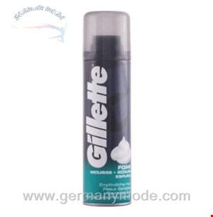 فوم اصلاح 200 میل صورت آقایان مناسب پوست های حساس ژیلت آمریکا Gillette Foam Sensitive Skin (200 ml)