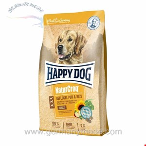 غذا خشک سگ هپی داگ آلمان Happy Dog NaturCroq Geflügel Pur 4kg