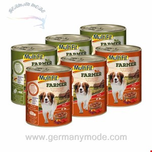 غذا مرطوب سگ بزرگسال مولتی فیت آلمان MultiFit Farmer Adult Mixpaket 6x800g