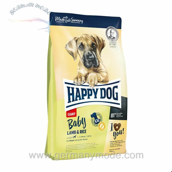غذا خشک سگ هپی داگ آلمان Happy Dog Giant Baby Lamm - Reis 15kg