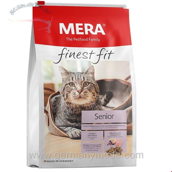 غذا خشک گربه بزرگسالان میرا آلمان Mera Finest Fit Trockenfutter Senior 8- 1,5kg