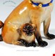  مجسمه دست ساز دکوری چینی آنتیک قدیمی Meissen Dog Group Pug with Puppy and Bells by J J Kaendler Germany circa 1850
