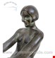مجسمه دکوری چراغ دار  Delassement Lumineux French Art Deco Style Nude Sculpture Lamp by Max Le Verrier