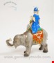 مجسمه نقاشی با دست دکوری چینی آنتیک قدیمی 19th C  Meissen Porcelain Figure of a Sultana Riding an Elephant with a Crown