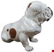  مجسمه دکوری سگ آنتیک قدیمی Englische Bulldogge Chalkware Skulptur  Skulptur Statue in Lebensgröße Marwal 1960er Jahre