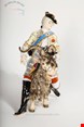  مجسمه نقاشی با دست دکوری چینی آنتیک قدیمی مایسن آلمان Fabelhafte Meissener Porzellangruppe Schneider auf der Ziege von Graf Bruhl