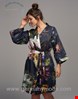  روبدوشامبر زنانه اسنزا هلند ESSENZA Fleur Nightblue Kimono