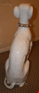  مجسمه سفالی دکوری سگ آنتیک قدیمی Italienische Terrakotta Terrakotta Skulptur eines Windhundes in Lebensgröße
