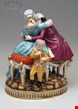  مجسمه دست ساز دکوری چینی آنتیک قدیمی مایسن آلمان Meissener Gardener Couple Rokoko Garments von Acier Modell B 28 hergestellt um 1870