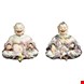  مجسمه دست ساز دکوری چینی آنتیک قدیمی مایسن آلمان Paar Pagodenfiguren aus Meissener Porzellan im Chinoiserie Stil des 19 Jahrhunderts