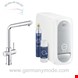  شیر ظرفشویی دستگاه تصفیه آب گروهه آلمان GROHE Blue Home Starter Kit L Auslauf 31454 chrom 31454001