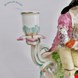  یک جفت شمعدان دکوری چینی آنتیک قدیمی Paar Kerzenständer Figuren Taschentuch und Dame mit Lute Rokoko um 1765