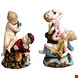  مجسمه دست ساز دکوری چینی آنتیک قدیمی Meissen Zwei Figurengruppen Vier Jahreszeiten Allegorien von Kaendler um 1850
