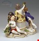  مجسمه دست ساز دکوری چینی آنتیک قدیمی Meissener Frühlingsfiguren Staffelei Allegorie des Frühlings Modell 2502 Kaendler