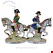  مجسمه دکوری چینی آنتیک قدیمی درسدن آلمان Antike Napoleon Michel Ney auf Pferd Porzellanfiguren Paar Dresden 