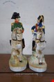  مجسمه دکوری چینی آنتیک قدیمی درسدن آلمان Antike Napoleon Michel Ney auf Pferd Porzellanfiguren Paar Dresden
