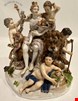 مجسمه دست ساز دکوری چینی آنتیک قدیمی مایسن آلمان Meissener Gruppe von sechs Figuren Allegorie der Erde von Acier Modell D 83