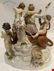 مجسمه دست ساز دکوری چینی آنتیک قدیمی مایسن آلمان Meissener Gruppe von sechs Figuren Allegorie der Erde von Acier Modell D 83