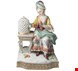 مجسمه نقاشی با دست دکوری چینی بانو Meissen Porcelain Lady Figurine Watching a Bird