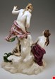  مجسمه دکوری چینی آنتیک قدیمی Meissener Figuren von Kändler Punct Schönheit Fang des Triton Putten Frauen 1935