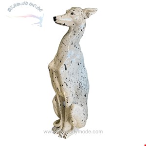 مجسمه سرامیکی نقاشی با دست دکوری سگ Keramikvase mit Windhund Statue in Lebensgröße