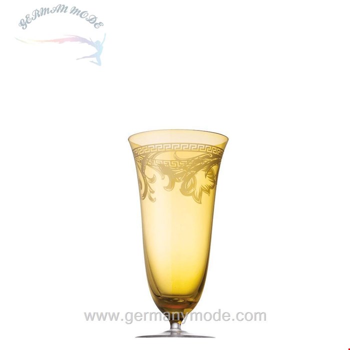 جام نوشیدنی روزنتال آلمان Rosenthal meets Versace Glas Arabesque Amber Wasserpokal Kristallglas