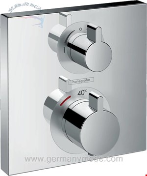 شیر حمام توکار هانس گروهه آلمان Hansgrohe Ecostat Square 15714 Thermostat Unterputz für 2 Verbraucher 15714000