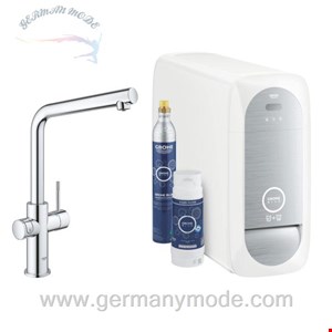 شیر ظرفشویی دستگاه تصفیه آب گروهه آلمان GROHE Blue Home Starter Kit L Auslauf 31454 chrom 31454001