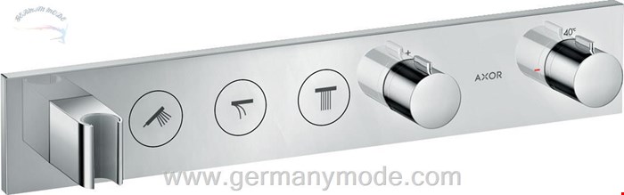 شیر حمام توکار هانس گروهه آلمان Hansgrohe Axor ShowerSolutions Thermostatmodul  530/90 Unterputz für 3 Verbraucher Chrom 18356000