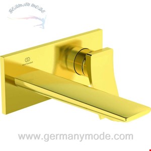 شیر مخلوط توکار ایدیل استاندارد Ideal Standard Wand Waschtischarmatur Conca A7372 brushed gold A7372A2