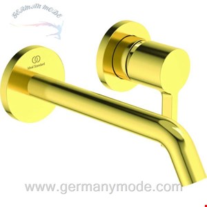 شیر مخلوط روشویی توکار ایدیل استاندارد Ideal Standard Joy Wand Waschtischarmatur 180mm brushed gold A7378A2