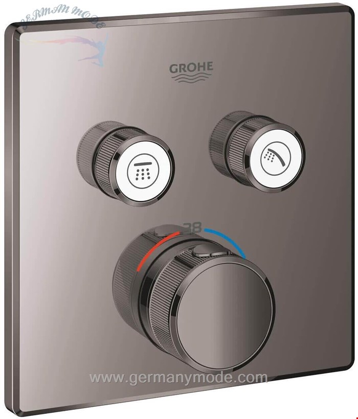 شیر حمام توکار گروهه آلمان GROHE Grohtherm SmartControl  29124 hard graphite 29124A00