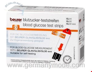 نوار تست قند خون 50 عددی بیورر آلمان Beurer GL44/50 Teststreifen 50 Stk
