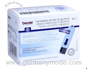 نوار تست قند خون 50 عددی بیورر آلمان Beurer GL 40 Blutzuckerteststreifen (50 Stk.)