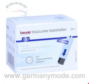 نوار تست قند خون 100 عددی بیورر آلمان Beurer GL 40 Blutzuckerteststreifen (100 Stk.)
