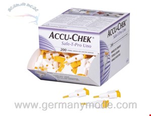 سوزن لانست تست قند خون 200 عددی اکیو چک آلمان Accu-Chek Safe T Pro Uno II (200 Stk.)