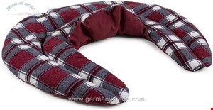 پد گرمایشی سرمایشی گردن جیرافنلند آلمان Giraffenland heat pillow flannel checked red