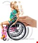  عروسک دختر  ویلچر سوار باربی Mattel Barbie blonde Fashionistas Puppe mit Rollstuhl, Anziehpuppe, Modepuppe