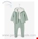  لباس نوزاد سه تکه ورت فرانسه Vertbaudet 3-teiliges Geschenk Set für Babys ab Gr. 44 - graugrün
