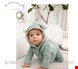  لباس نوزاد سه تکه ورت فرانسه Vertbaudet 3-teiliges Geschenk Set für Babys ab Gr. 44 - graugrün