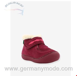 کفش کودک نو پا کیکرز فرانسه Kickers Mädchen Baby Lauflern-Boots Soetnic KICKERS - dunkelrosa