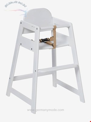 صندلی پایه بلند کودک ورت فرانسه Vertbaudet Hochstuhl aus Holz Woody - weiß