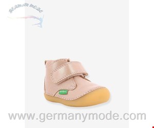 کفش کودک نو پا کیکرز فرانسه Kickers Mädchen Baby Lauflern-Boots Sabio KICKERS - rosa metallic