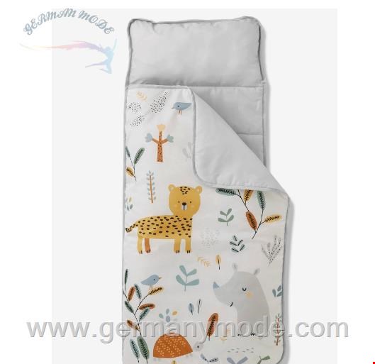 کیسه خواب کودک ورت فرانسه Vertbaudet Kinder Schlafsack mit integriertem Kissen Dschungel-Paradies - wollweiß