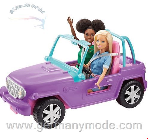 ماشین جیپ ساحلی باربی  Mattel Barbie Strand-Jeep, Barbie Zubehör, Barbie Auto, Spielzeugauto, Barbie Fahrzeug